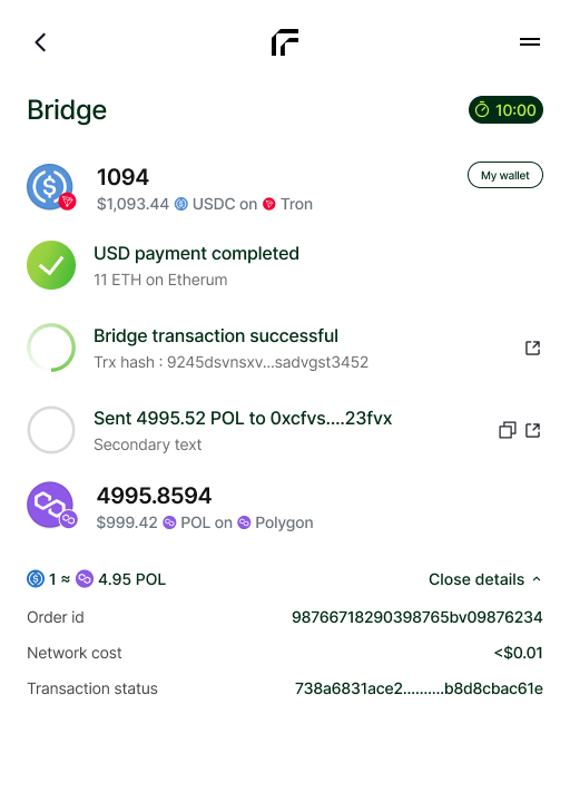 Payment method selection