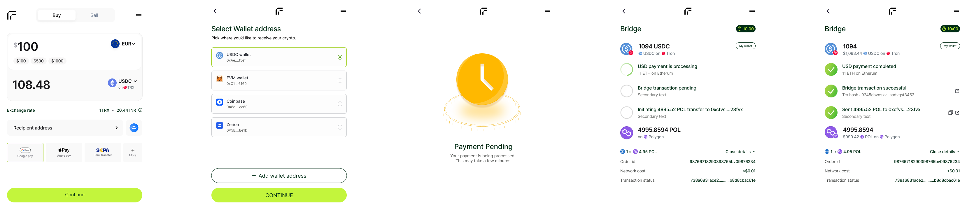 Quote generation interface