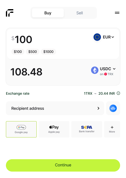 Quote generation interface