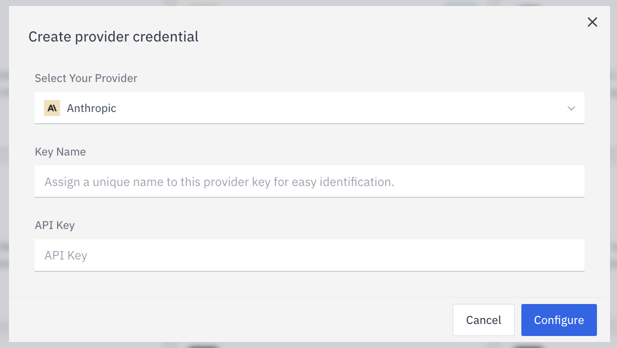 Create Provider Credential