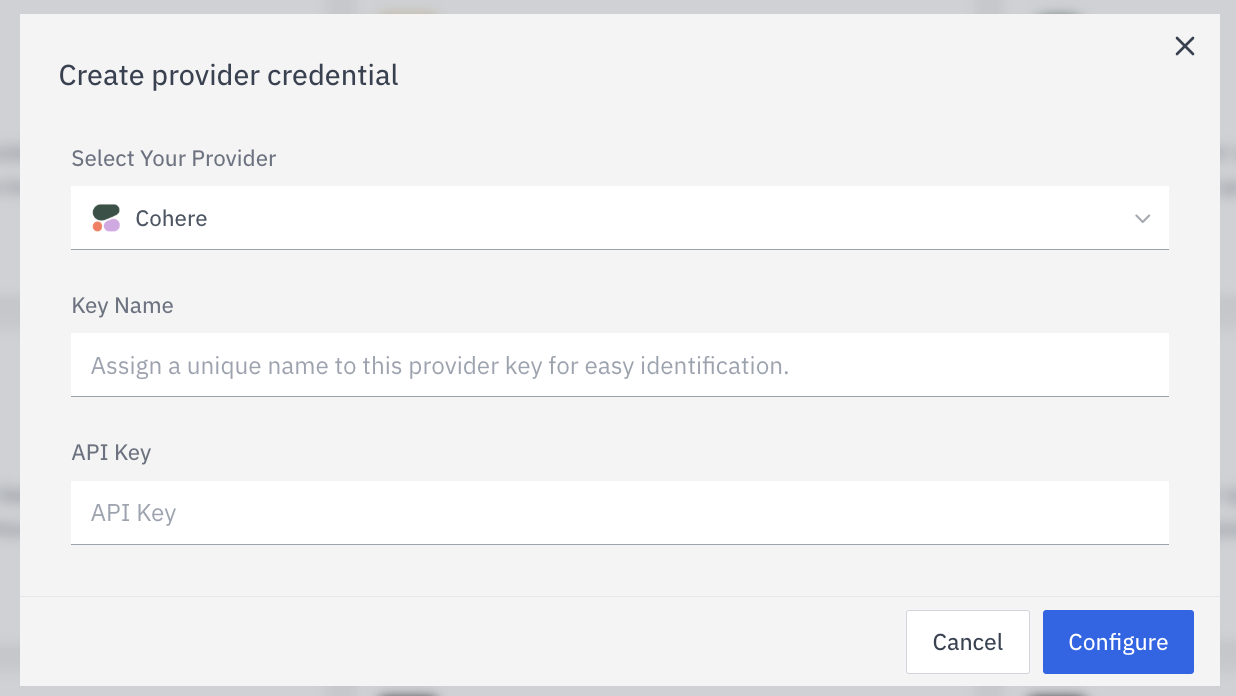 Create Provider Credential