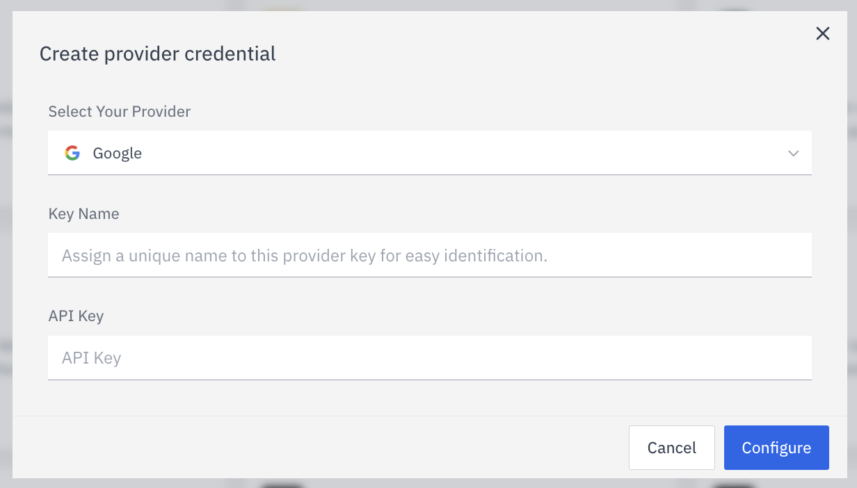 Create Provider Credential