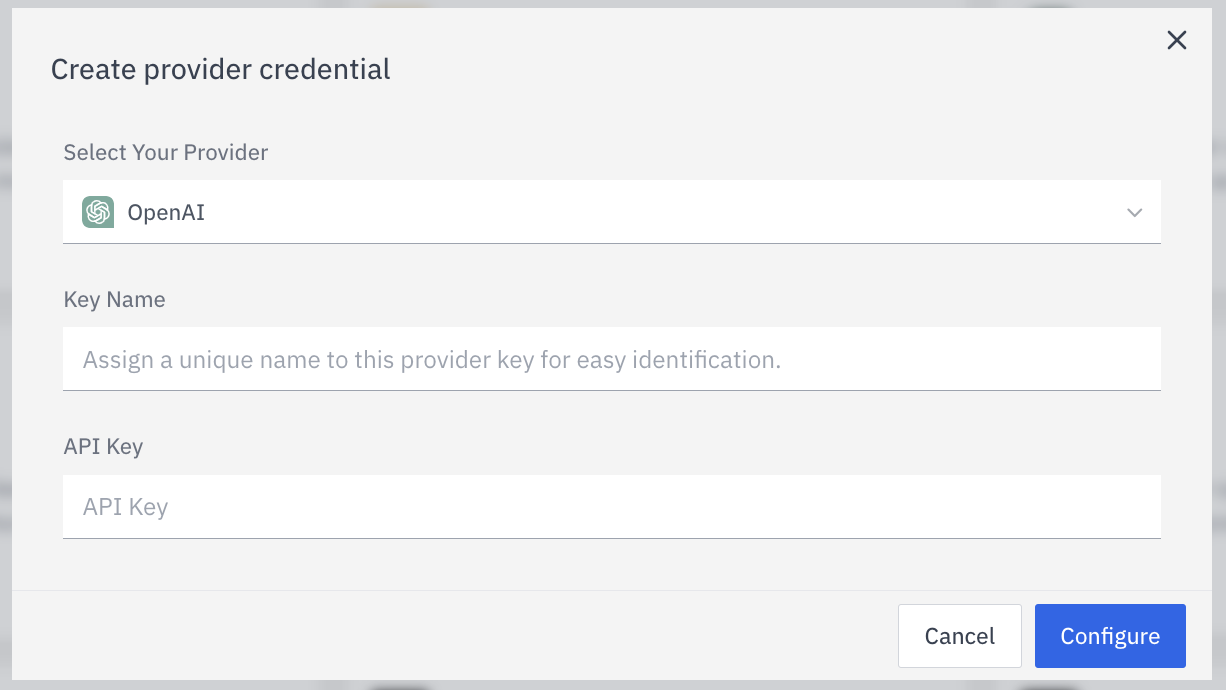 Create Provider Credential