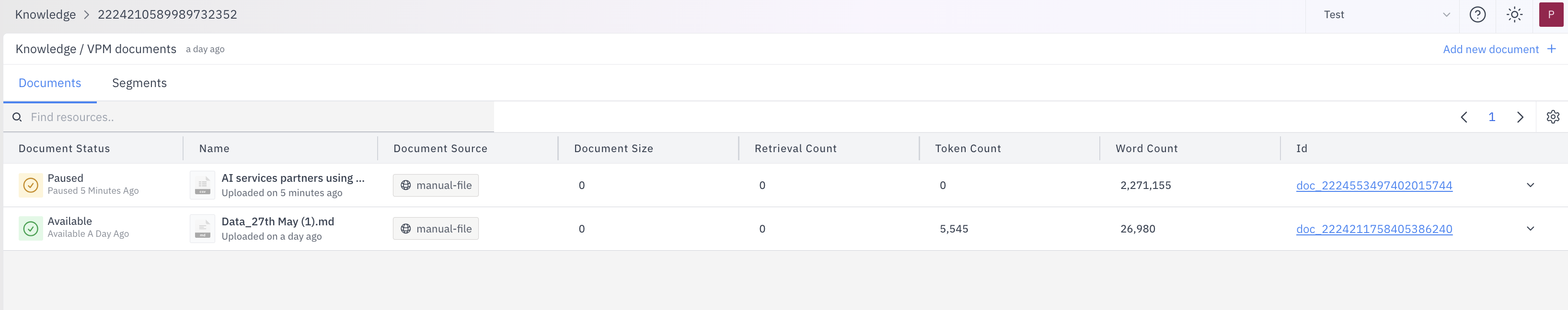 Knowledge Base Overview