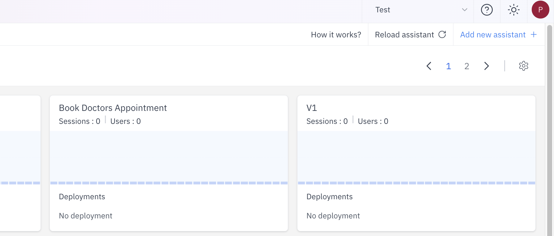 Initiate Assistant Creation