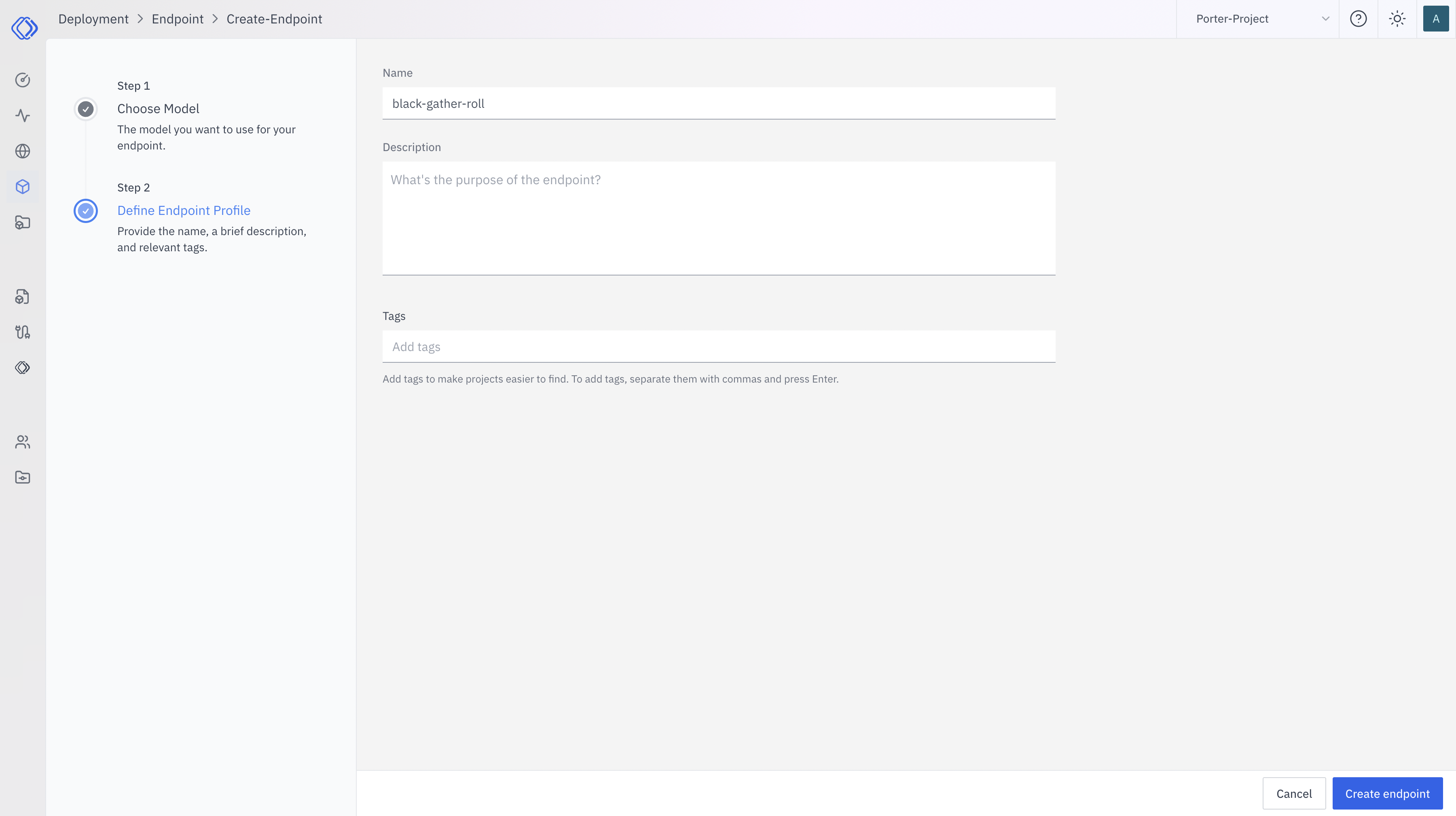Define Endpoint Profile