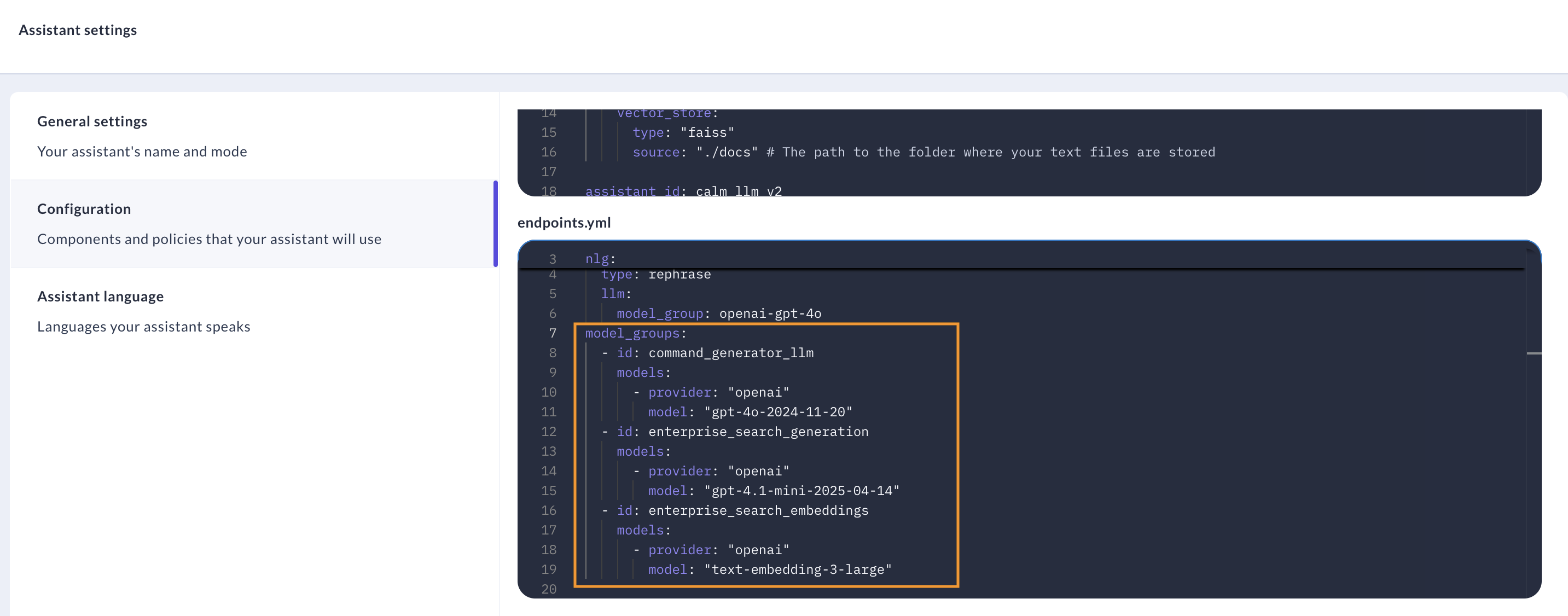 Edit endpoints.yml for enterprise search