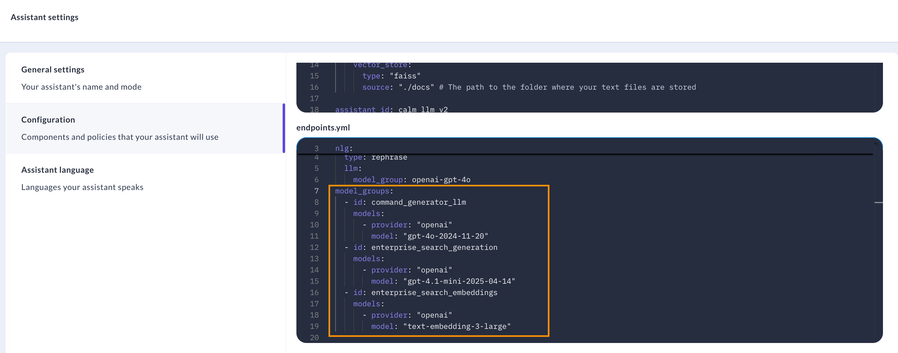 Edit endpoints.yml for enterprise search