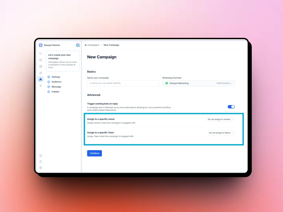 Campaign assignments