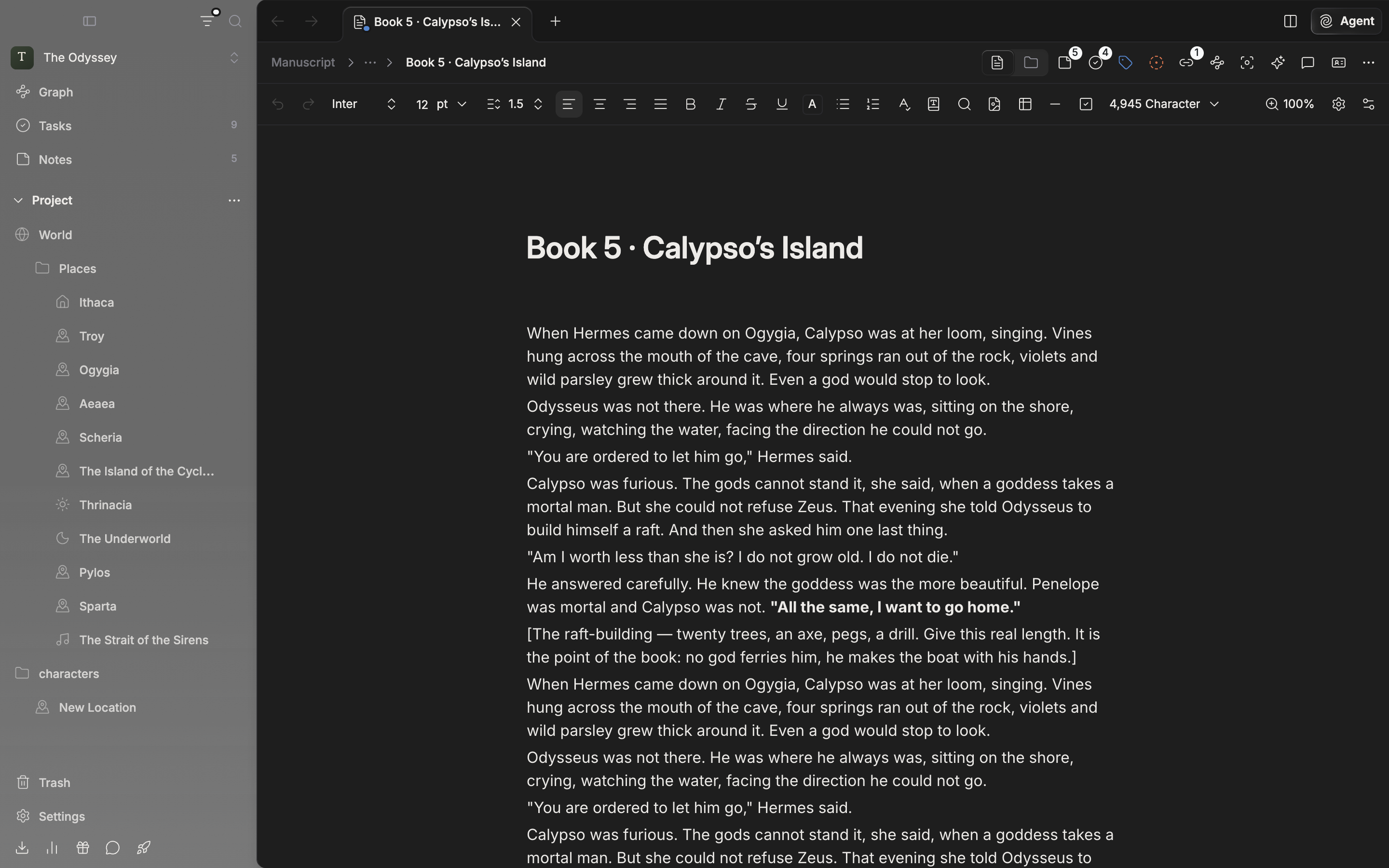 The sidebar filtered by Type ▸ Sheet ▸ Location. Only the location sheets and the folders holding them remain, with a dot at the top right of the funnel icon.