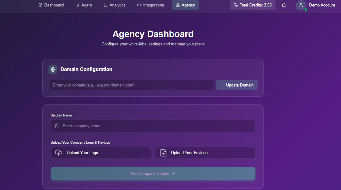 Agency Dashboard Overview
