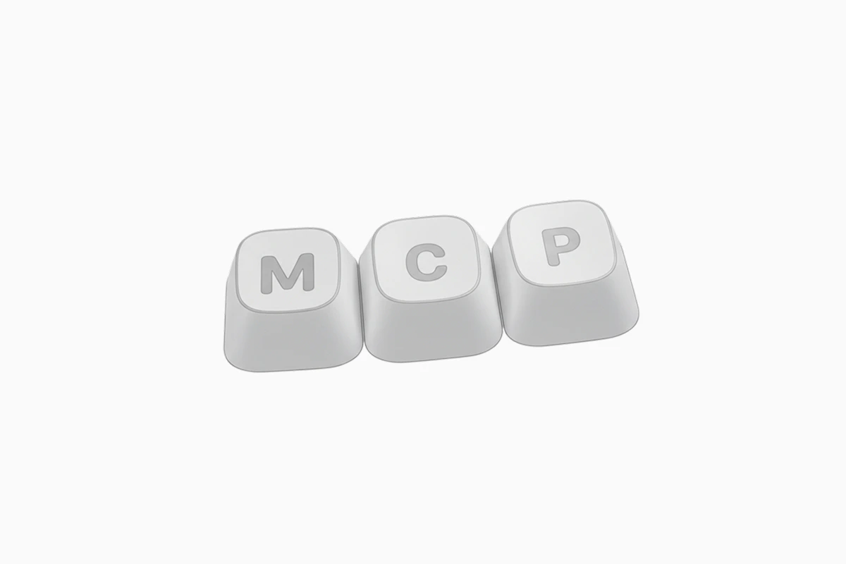 Three keyboard keys spelling out MCP