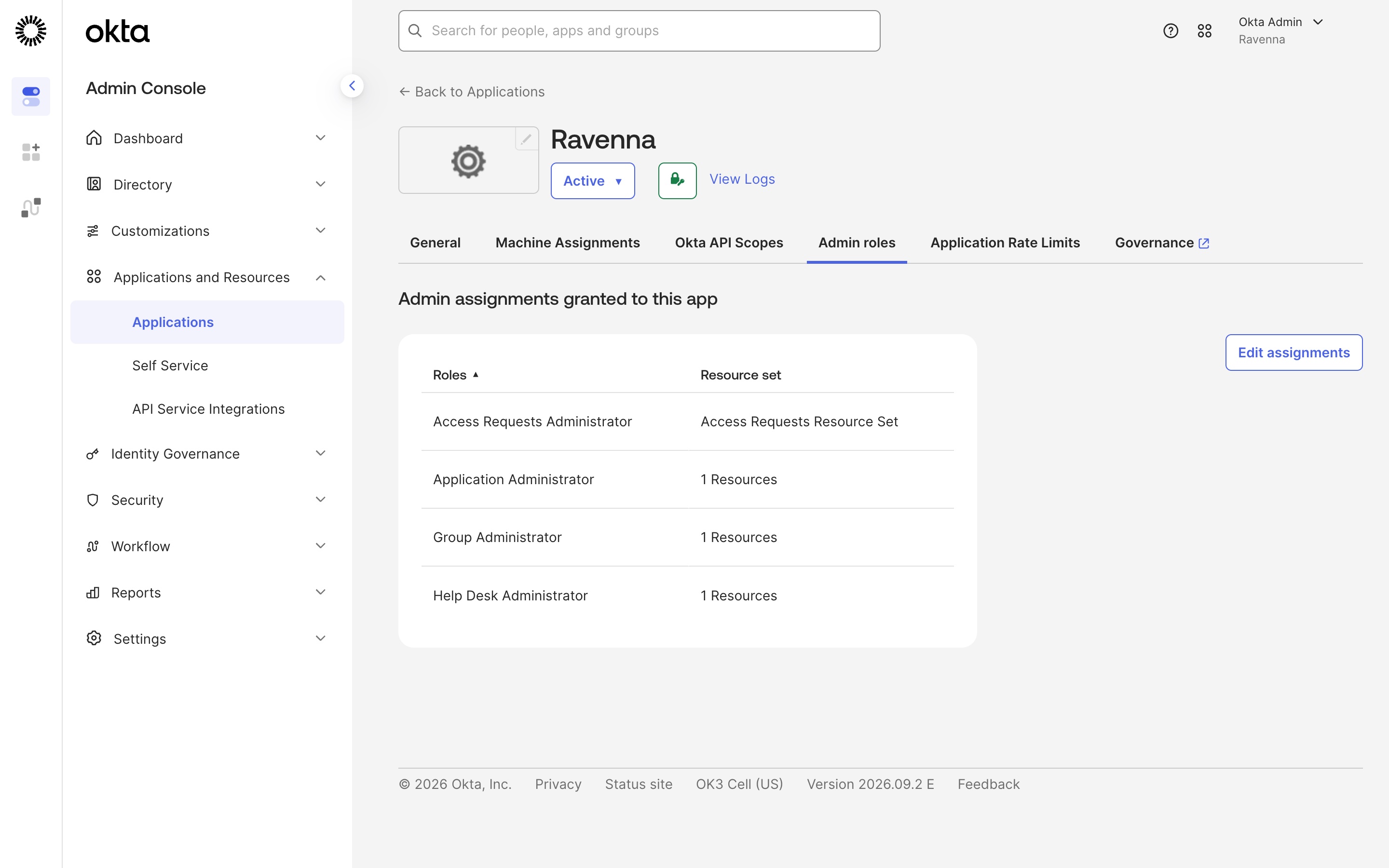 The Admin roles tab listing Access Requests Administrator, Application Administrator, Group Administrator, and Help Desk Administrator