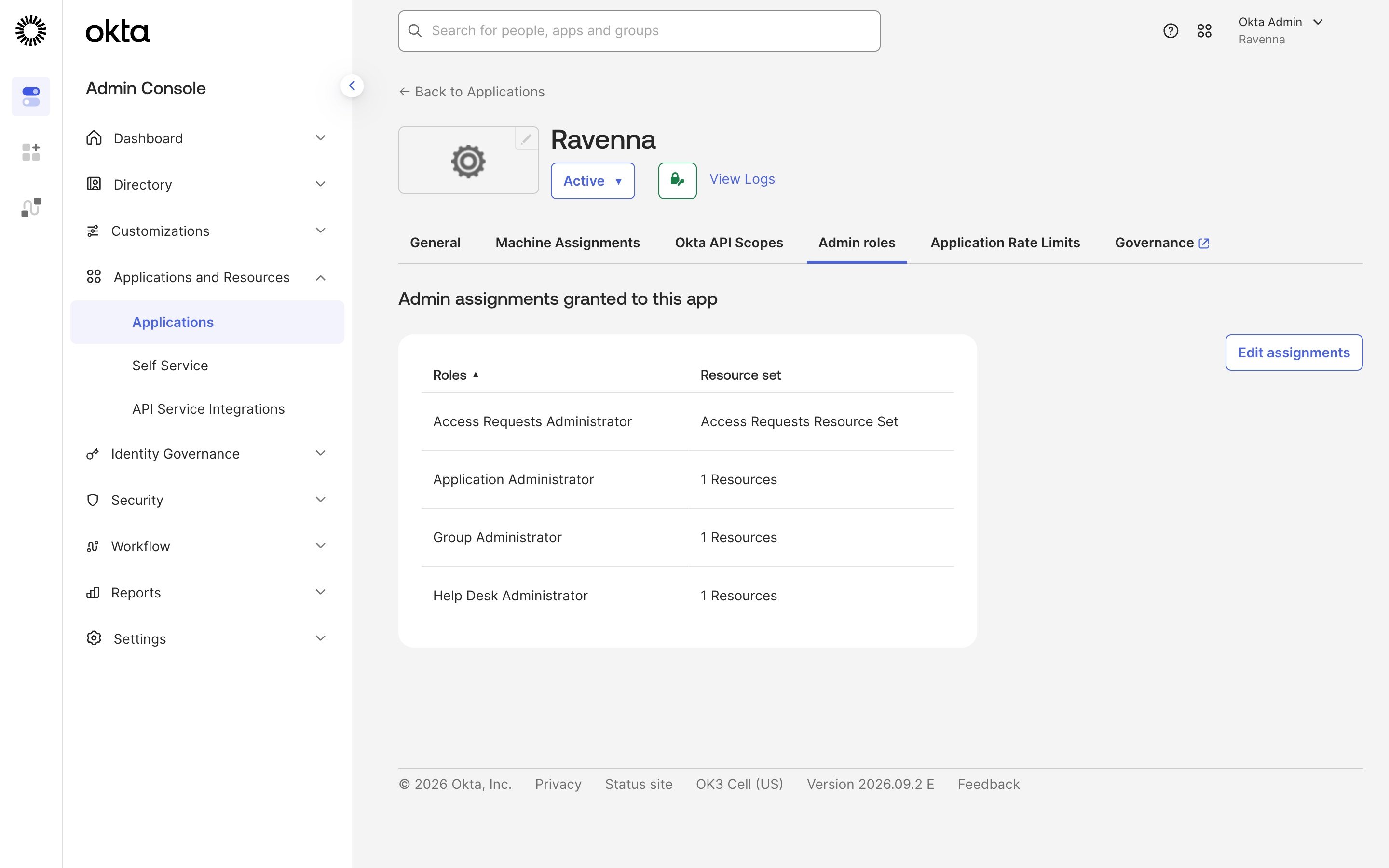 The Admin roles tab listing Access Requests Administrator, Application Administrator, Group Administrator, and Help Desk Administrator
