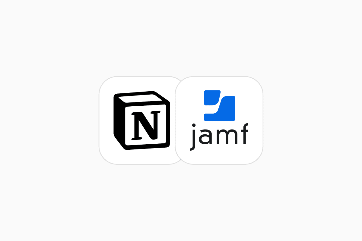 Notion and Jamf Pro logos side by side representing new Foundry native credential bridges