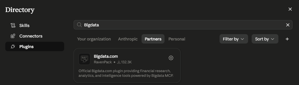 Bigdata plugin