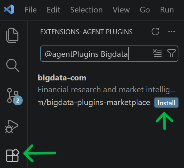 Bigdata plugin installation