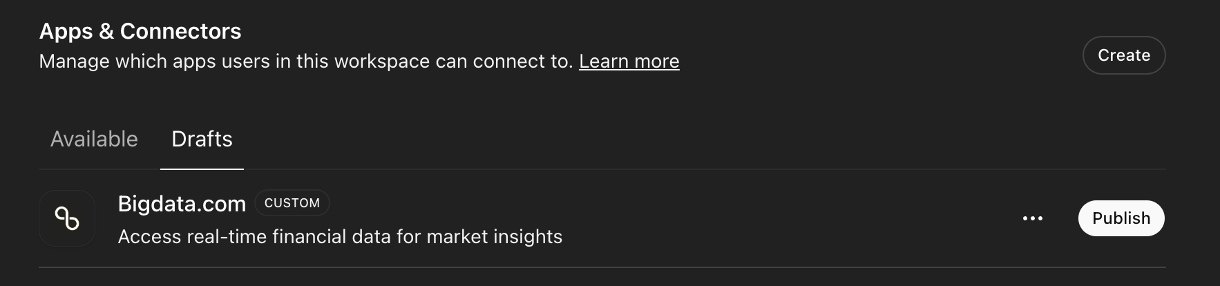 ChatGPT new Custom Connector
