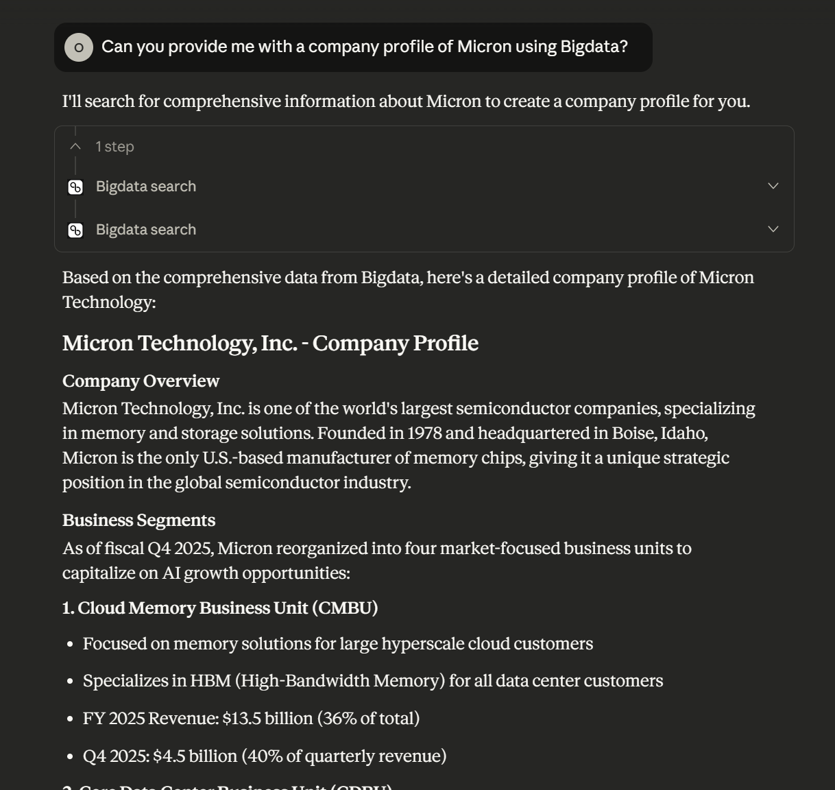 Ask a question about the financial market