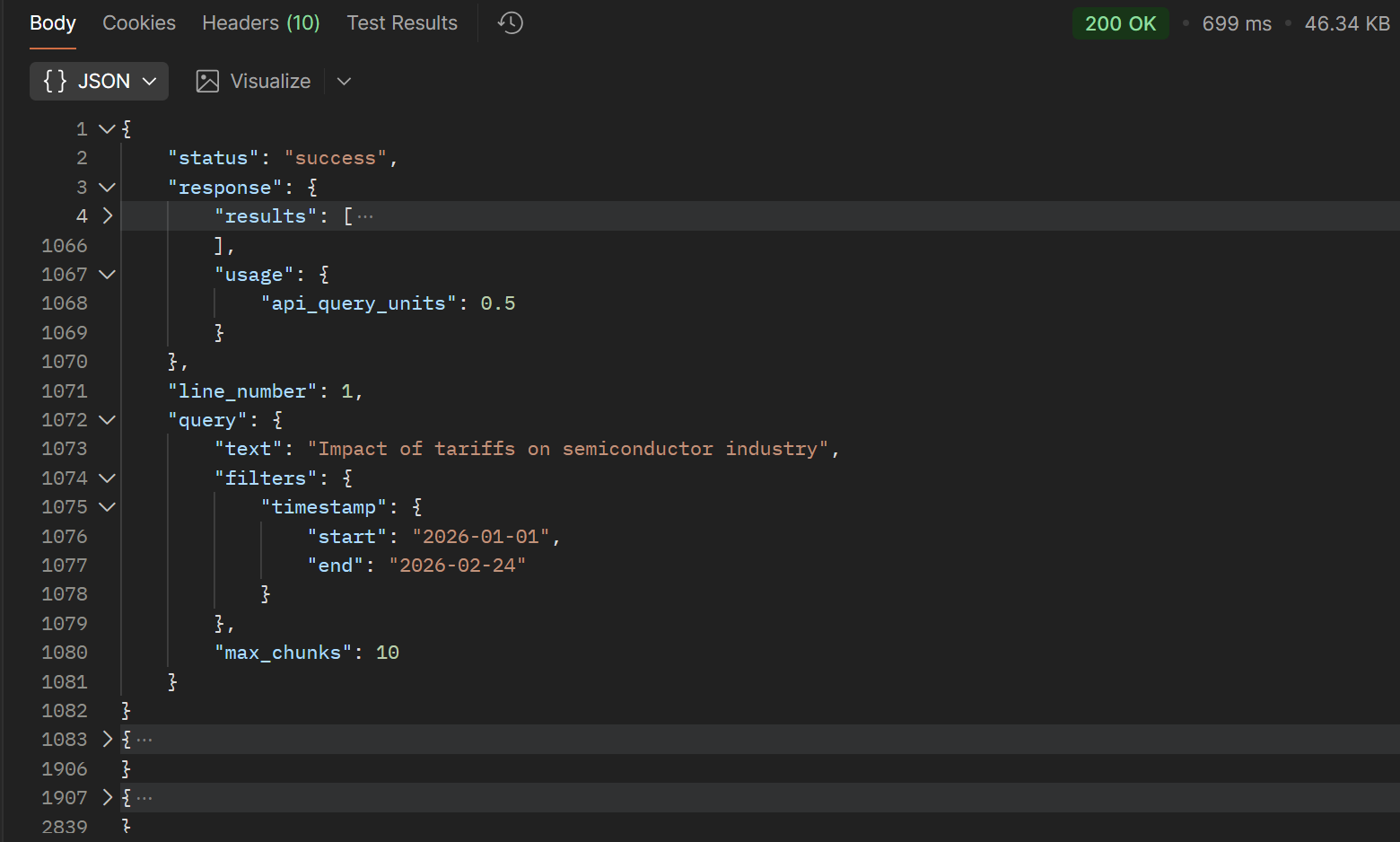 Batch Search output file