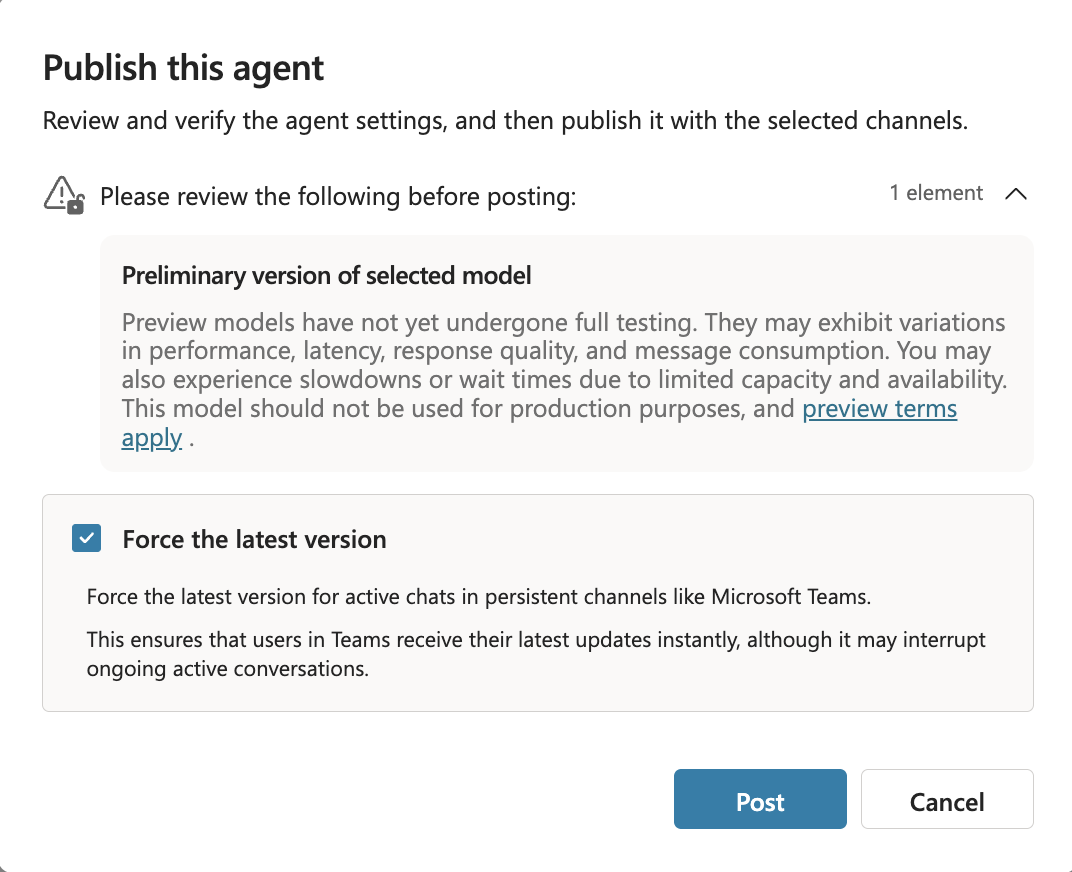 Copilot Publish Agent