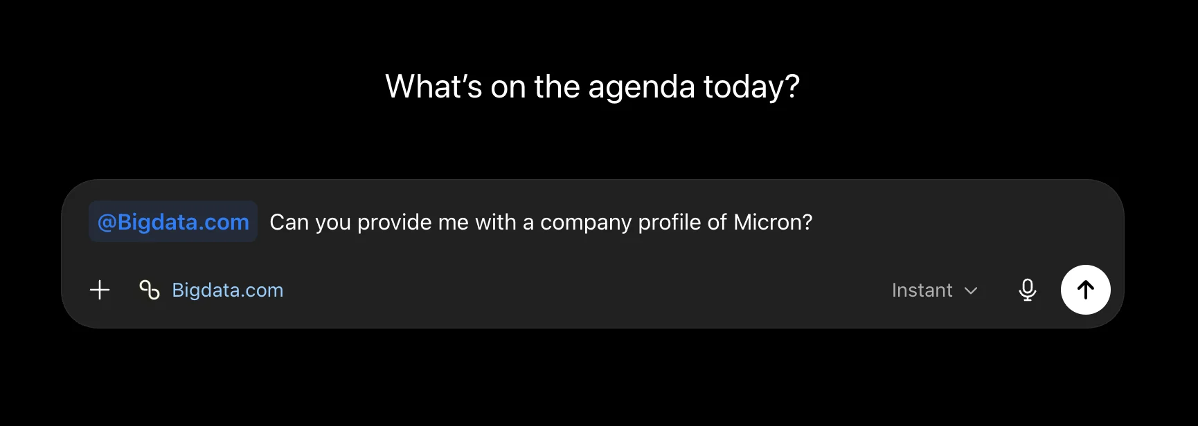 Ask a question about the financial market