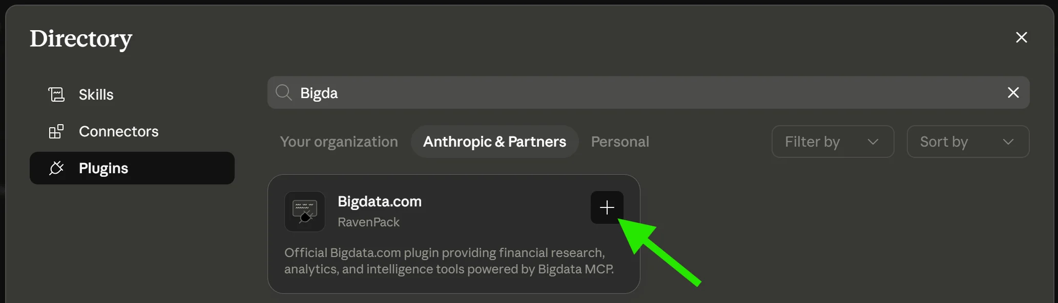 Bigdata.com Plugin for Claude