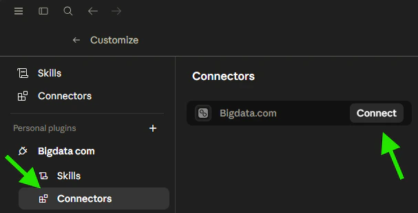 Connect to Bigdata
