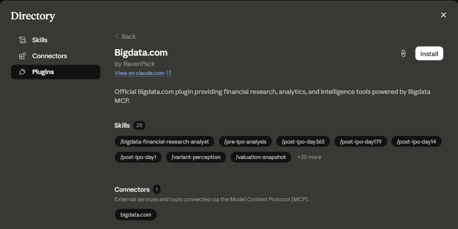 Bigdata plugin