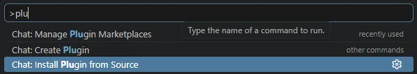 VS Code plugin marketplace setup