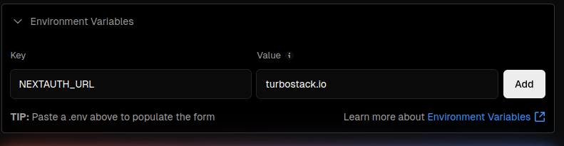 Env Vars Vercel