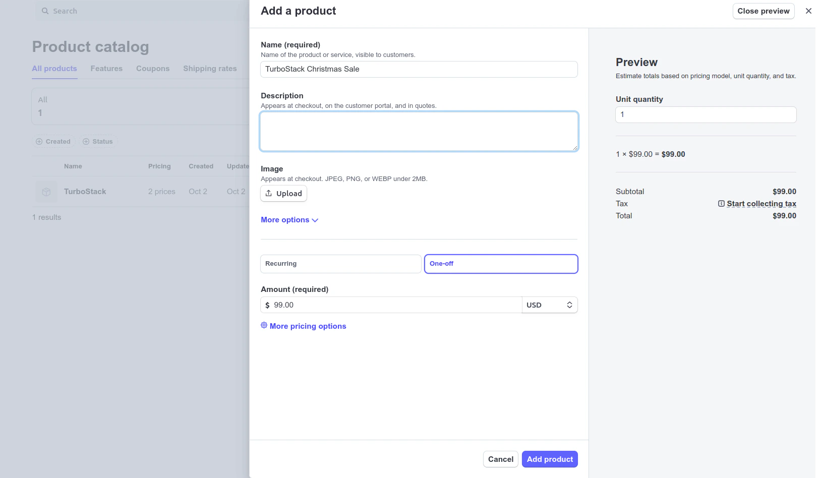 Stripe Product Catalog