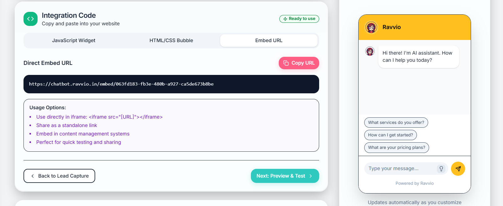 Direct Embed URL