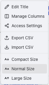 Import and export interface overview showing file upload and download options