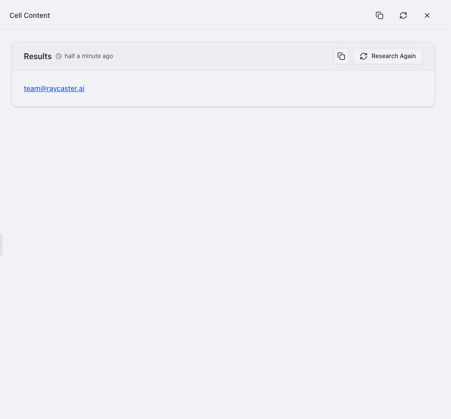 Email Column Sidebar View