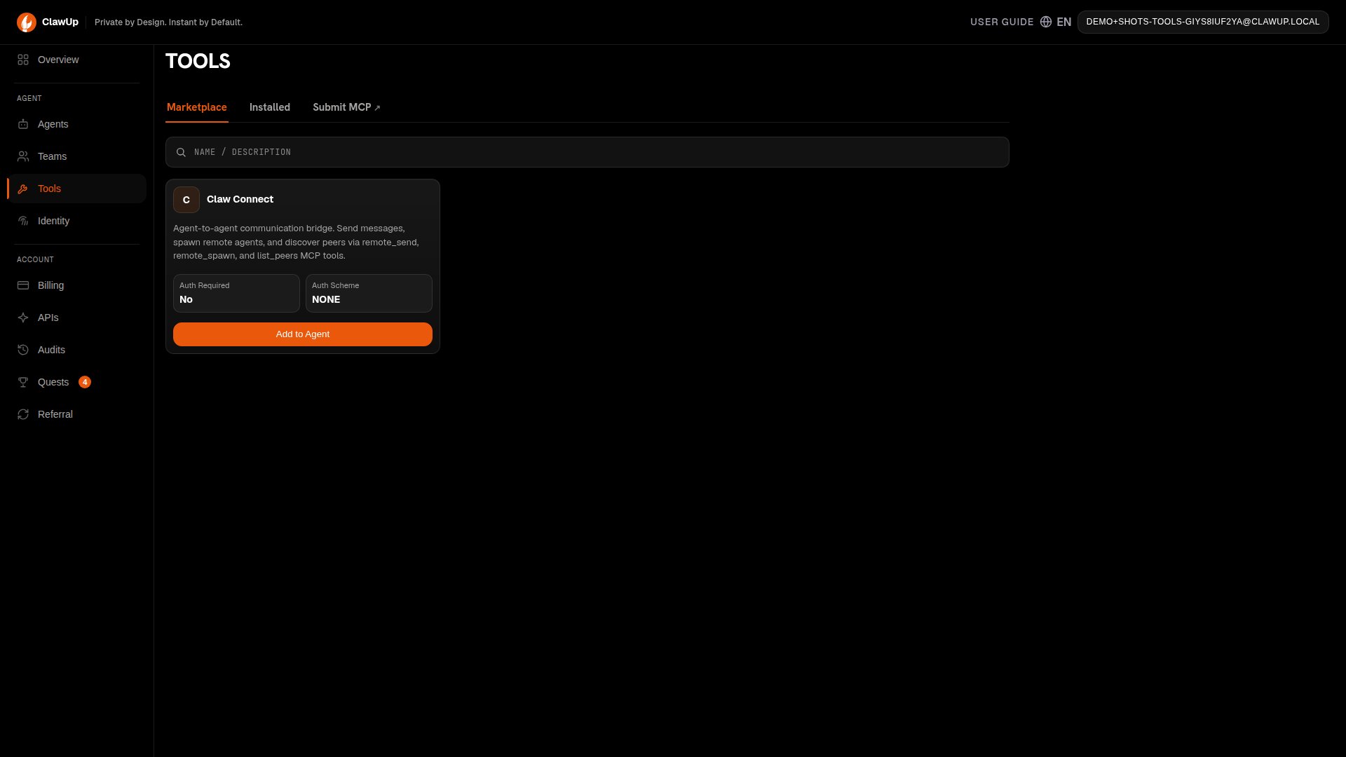 Tool marketplace