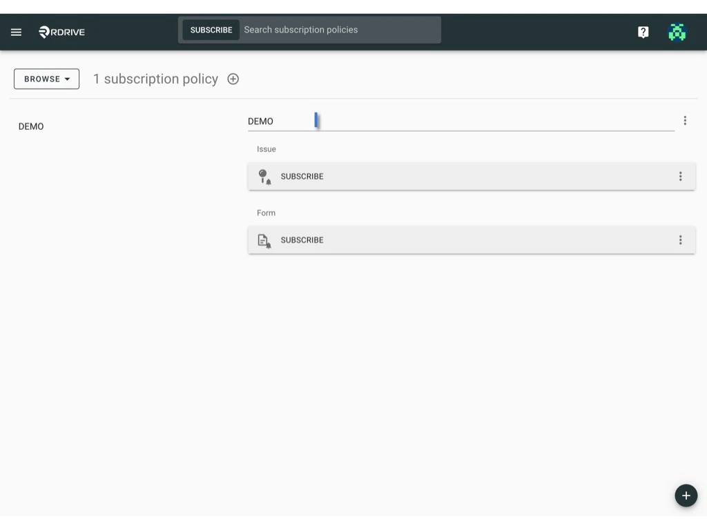 Managing Subscription Policies and Rules
