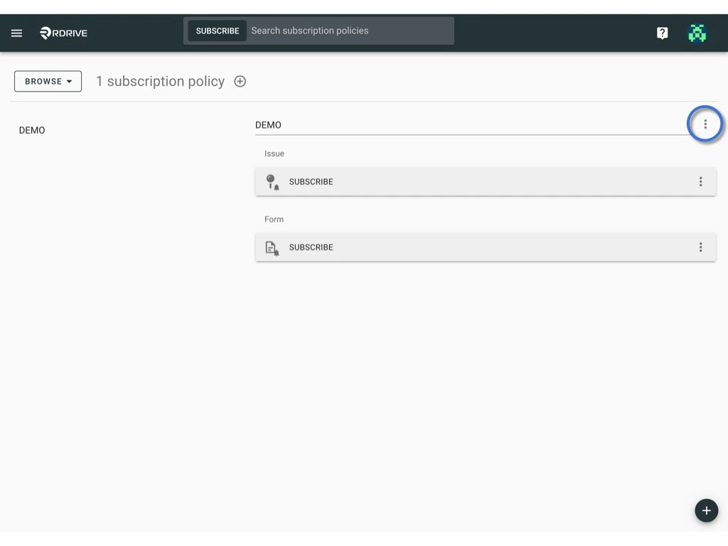 Managing Subscription Policies and Rules