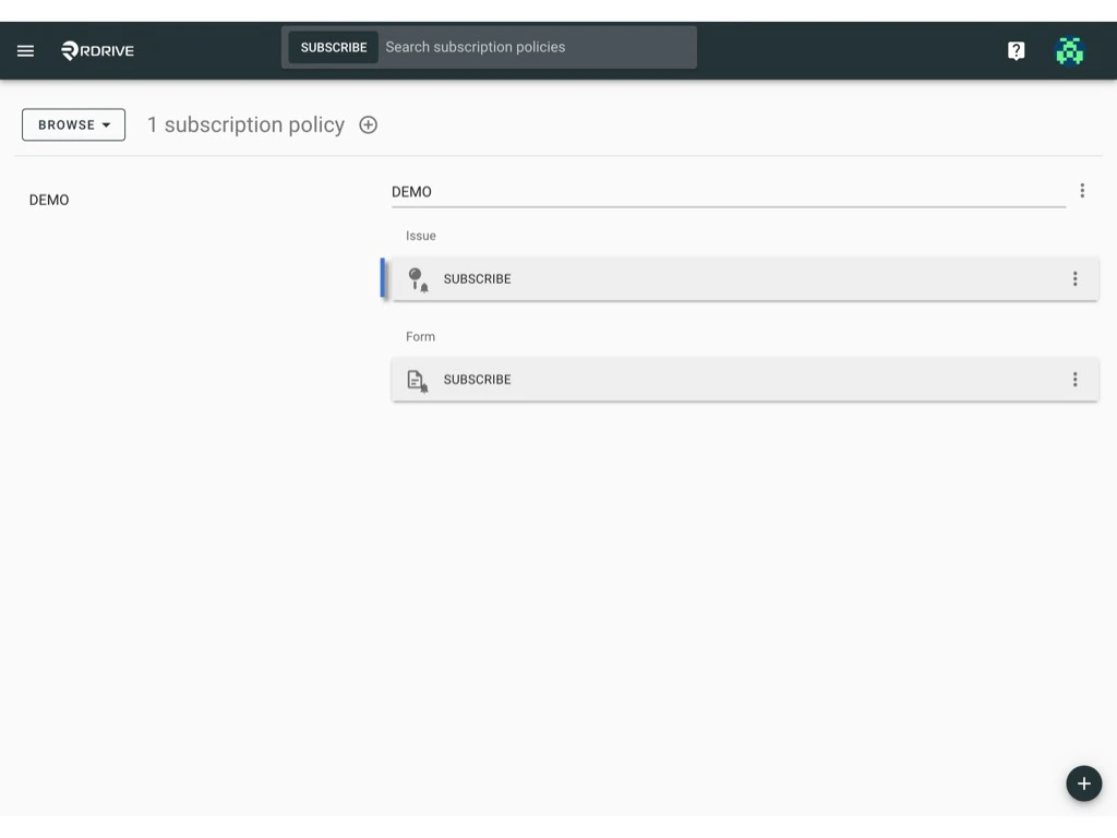 Managing Subscription Policies and Rules
