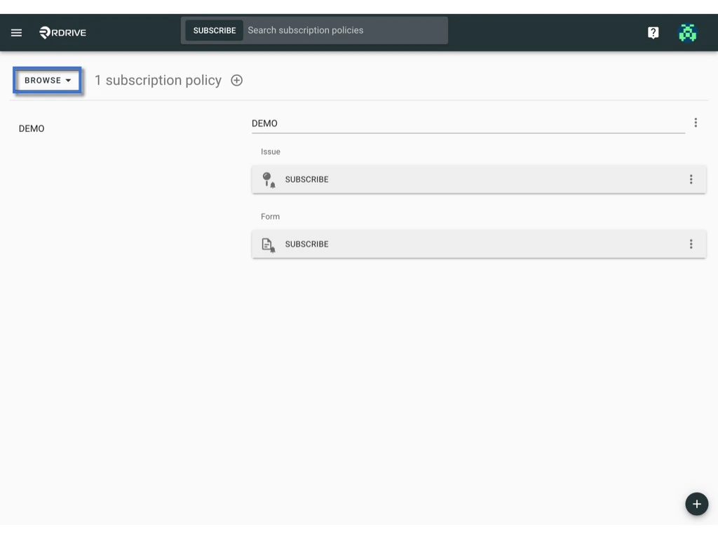 Managing Subscription Policies and Rules
