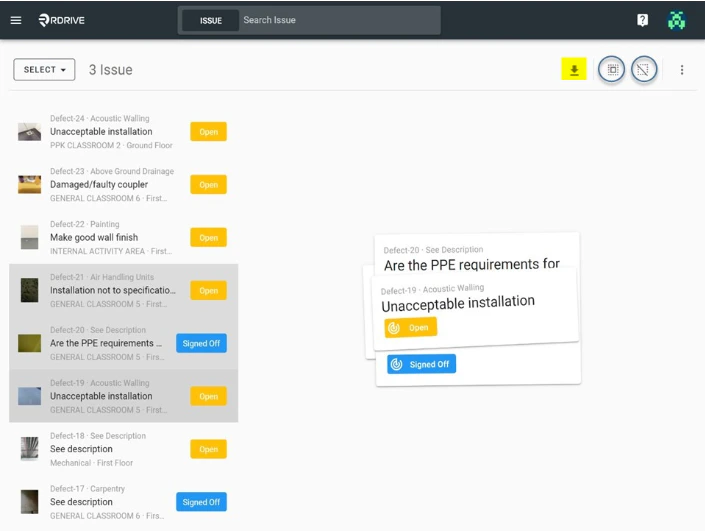 Generate an issue/defect/record report into CSV