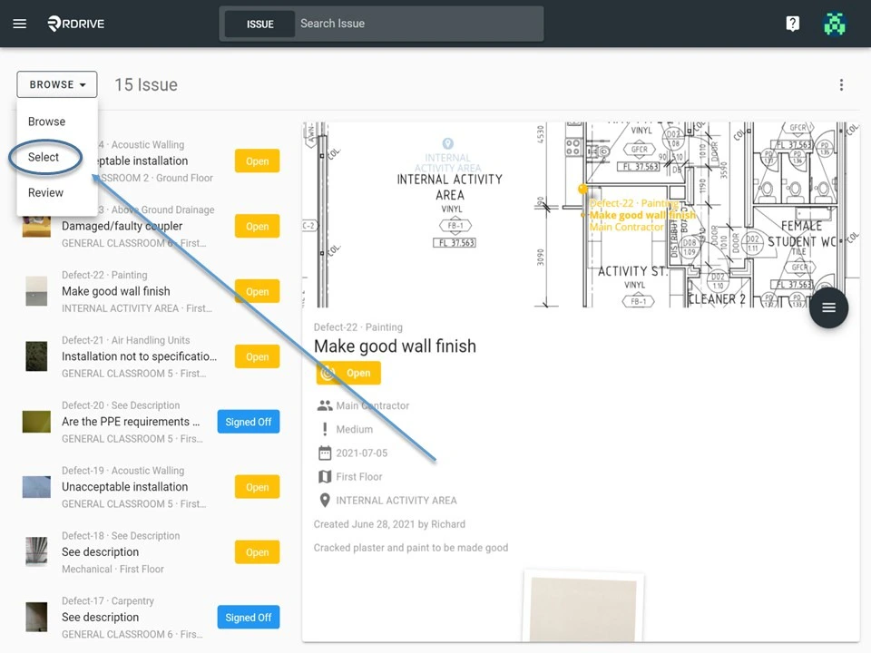 Generate an issue/defect/record report into CSV