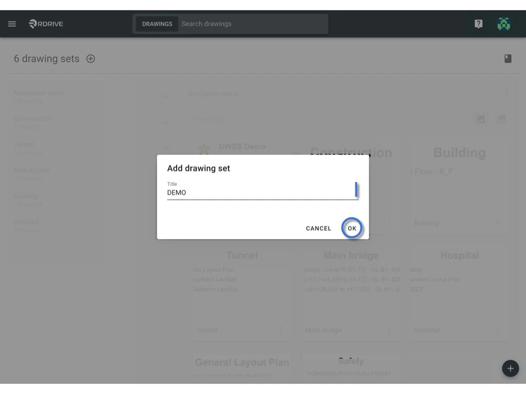 How to add a new drawing set?