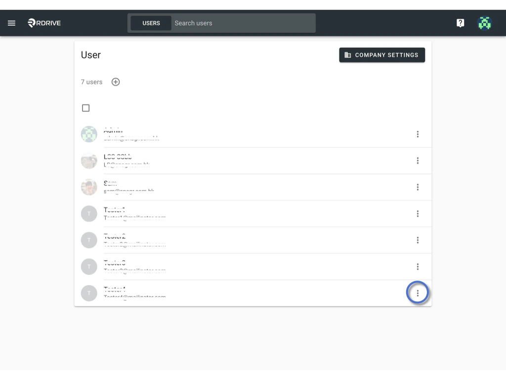 How to reset the password for the user?