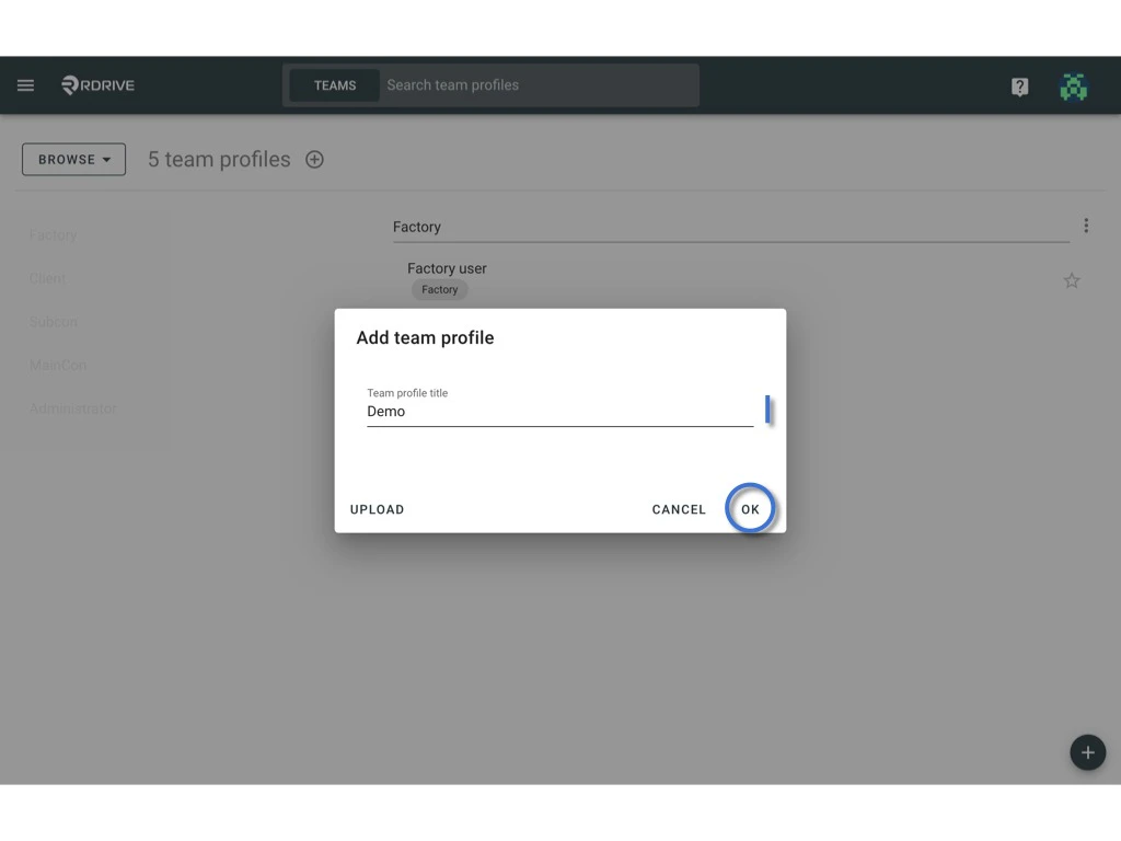 What is team profile and how to setup?