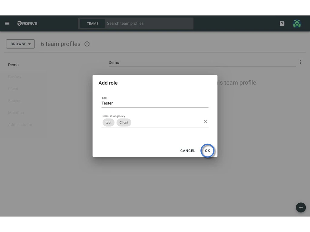 What is team profile and how to setup?