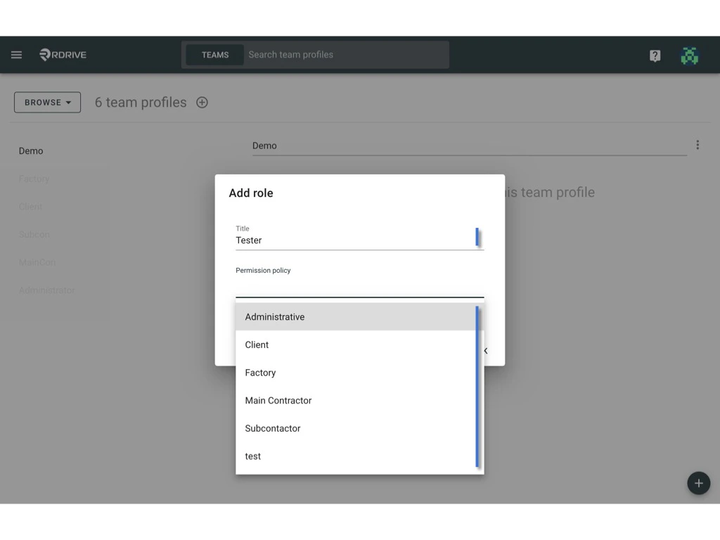 What is team profile and how to setup?
