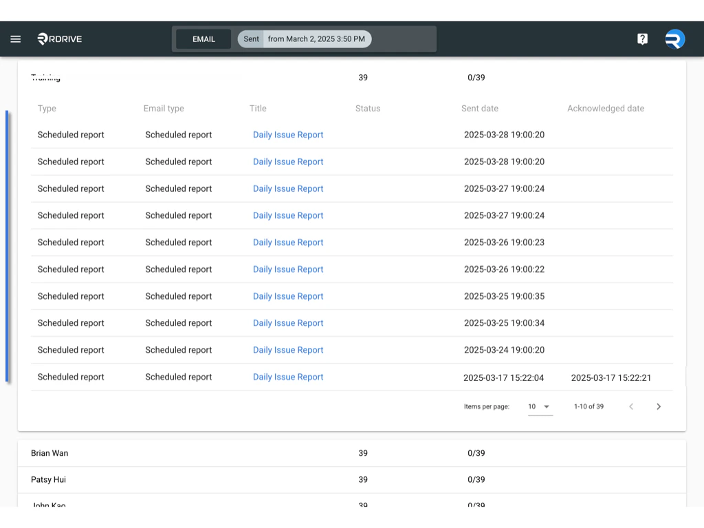 How to Check the Email Log