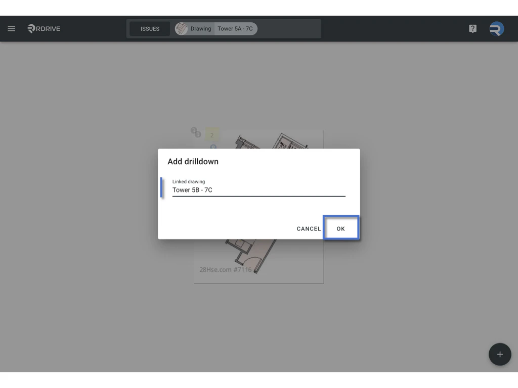 Managing Drilldown on Drawings