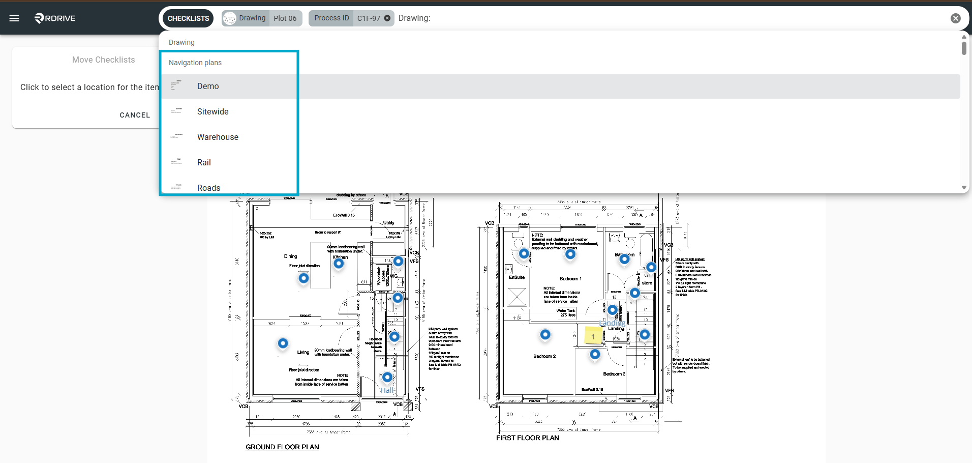 Can I change the location of a Process?